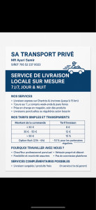 Photo de galerie - Livraison 7 / 7 colis , courses , marchandises 