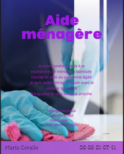 Photo de galerie - Flyer aide ménagere