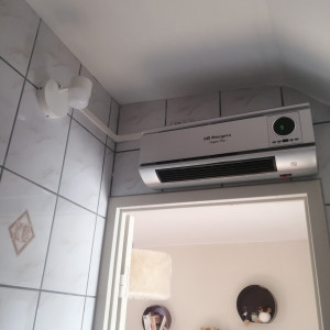 Photo de galerie - Création d'un point de lumière salle de bain, + chauffage 