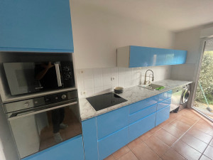 Photo de galerie - Pose d’une cuisine complète 