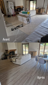 Photo de galerie - Pose parquet flottant 