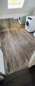 Photo de galerie - Parquet après ponçage 