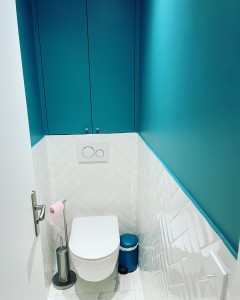 Photo de galerie - Réalisation d’un wc suspendu 