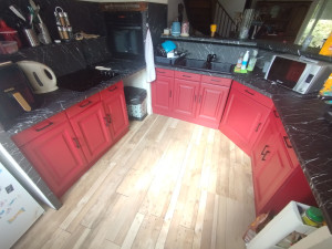 Photo de galerie - Rénovation de cuisine récemment by HomeQuali-T avec des revêtements Cover Styl (rénovation sans démolition) - photo après 