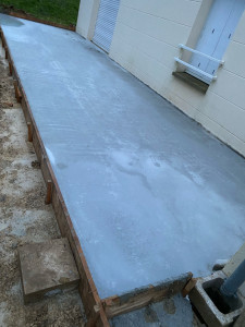 Photo de galerie - Coulage d’une terrasse béton 
