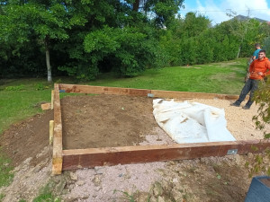 Photo de galerie - Création de terrain de pétanque 