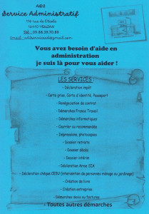 Photo de galerie - Flyer service administratif