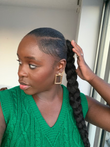 Photo de galerie - Placage chignon tressé 