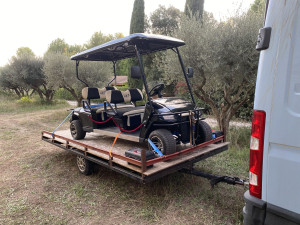 Photo de galerie - Livraison d'une golfette ?