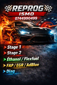 Photo de galerie - ISMO PROG 

solution FAP / EGR / ADBLUE 

