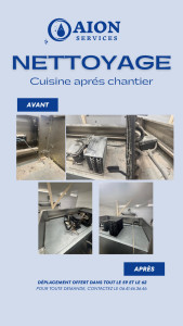 Photo de galerie - Nettoyage Après chantier d’une cuisine 
