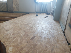 Photo de galerie - Pose plancher osb