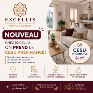 Photo de galerie - Nouveau EXCELLIS prend le CESU, n'hésitez pas à nous contacter pour plus d'informations 