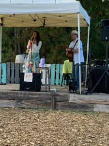 Photo de galerie - Concert à La Méric Guinguette avec mon Duo acoustique guitare voix A fleur de son 