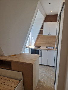 Photo de galerie - Cuisine sur mesure petit espace 