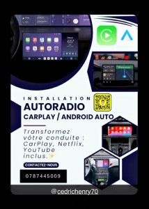 Photo de galerie - Pose d’autoradio Bluetooth, Android Auto CarPlay