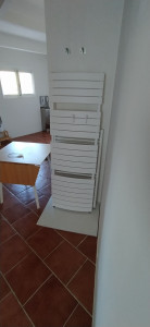 Photo de galerie - Démontage sèche serviettes. Vidange.
Condamnation avec bouchons + téflon. 