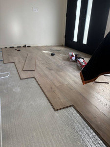 Photo de galerie - Pose de parquet - Revêtement de sol
