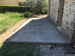 Photo de galerie - Dalle béton talocher 