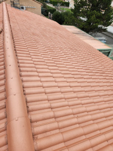 Photo de galerie - Après Applications par impression résine de protection colorée spéciale toiture(couleur au choix)