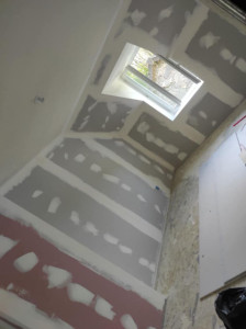 Photo de galerie - Isolation placo enduit bande 