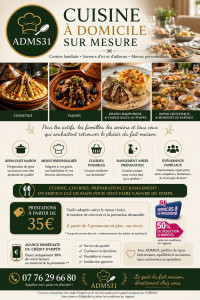 Photo de galerie - AD Multiservices 31 vous propose des services de ménage, entretien du domicile, repassage, rangement et préparation de repas à domicile.

Sérieuse, professionnelle et à l’écoute, je m’adapte à vos besoins, ponctuellement ou régulièrement.

? Toulouse 