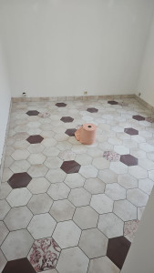 Photo de galerie - Pose de carrelage 