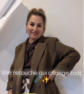 Photo de galerie - Retouches de la longueur des manches d'un blazer