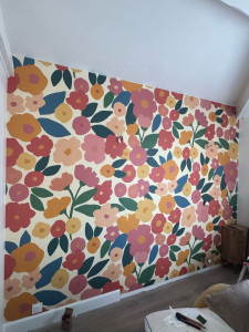 Photo de galerie - Pose de papier peint 