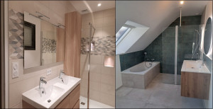 Photo de galerie - Rénovation complète de deux salles de bains