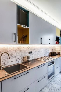 Photo de galerie - Installation de cuisine complète avec électroménager plus carrelages 