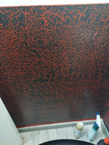 Photo de galerie - Peinture décorative craquelé 