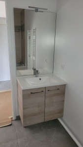 Photo de galerie - La pose d un meuble vasque complet 