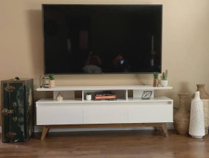 Photo de galerie - Montage téléviseur au mur