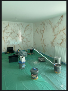 Photo de galerie - Chantier Stucco vénitien 