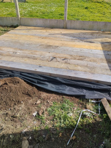 Photo de galerie - Préparation du sol en planche de bastin