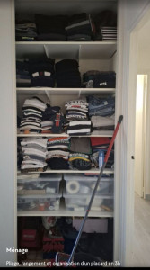 Photo de galerie - Organisation et rangement d'un placard 
