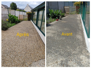 Photo de galerie - Nettoyage terrasse 