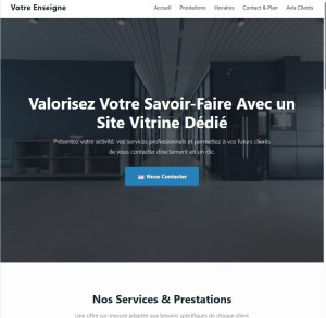 Photo de galerie - Maquette de site vitrine