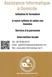 Photo de galerie - Flyer Aide informatique var