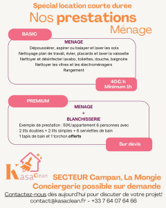 Photo de galerie - Prestations conciergerie à partir de Campan