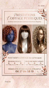 Photo de galerie - Coiffage sur perruque 
Lavage + soin + coiffage
