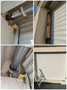 Photo de galerie - Remplacement d'un moteur de volet roulant électrique filaire. 