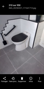 Photo de galerie - Création d'un wc handicapé 
