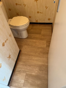 Photo de galerie - Changement de sols démontage remontage du toilettes 