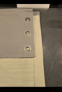 Photo de galerie - Raccourcissement de rideaux