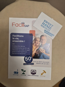 Photo de galerie - Sweet Home Services est membre de la Cooperative Facilisap. Grace à son adhesion à celle-ci, le client peut beneficier du credit d'impot, cela veut dire que la cooperative fera le necessaire pour qu'on lui rembourse la moitié de ce qu'il a payé. 