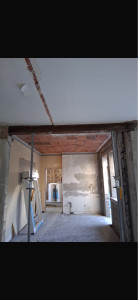 Photo de galerie - Réalisation : ouverture dans un mur en parpaing , plus pose d’un IPN !