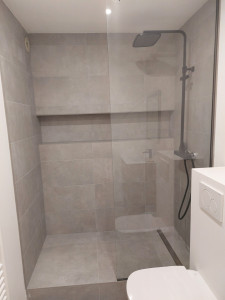 Photo de galerie - Création compète d'une salle de douche à l'italienne