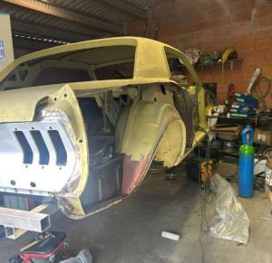 Photo de galerie - Refection aile arrière mustang 1968